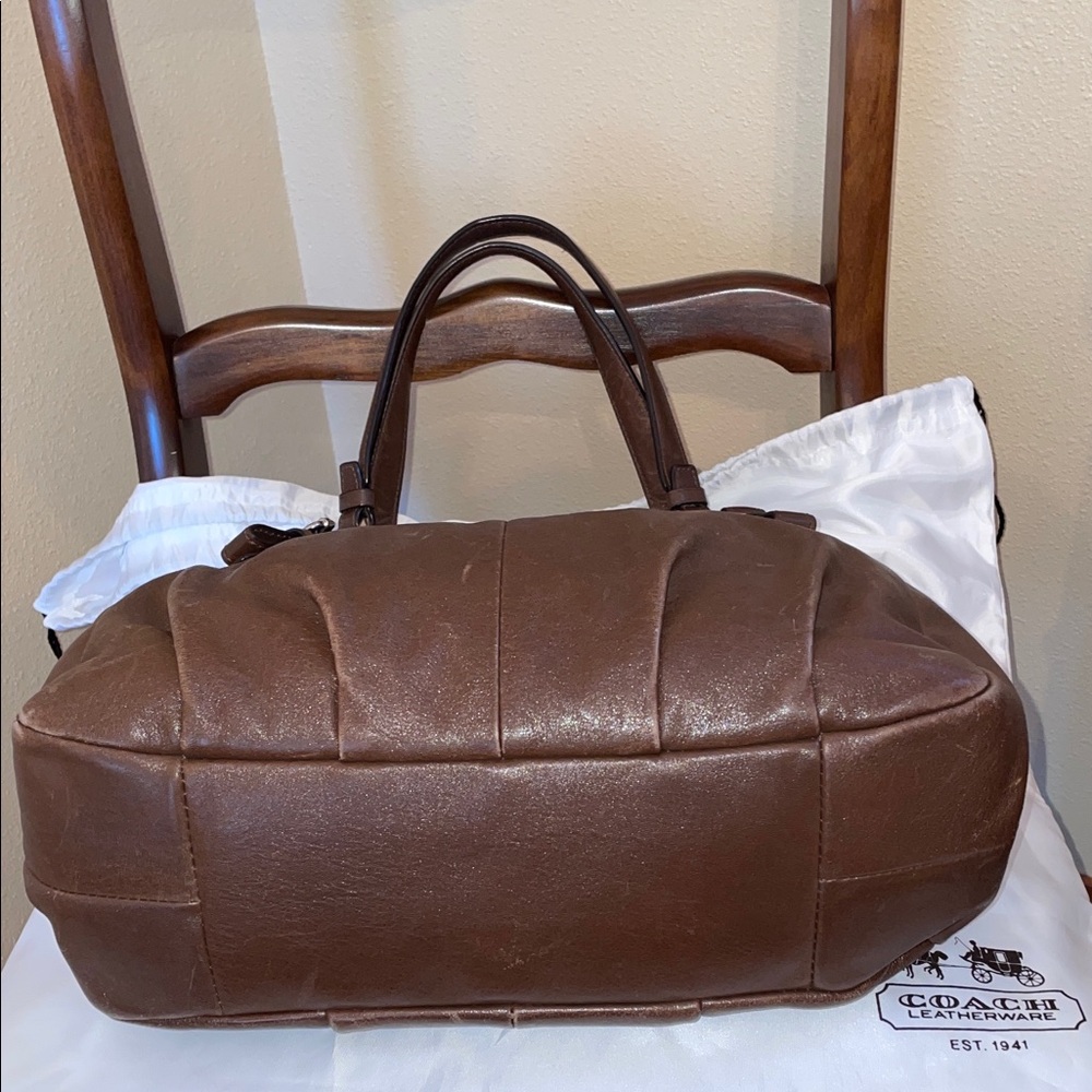 Coach Y2K Madison Maggie 16503 Chocolate Leather Shoulder Bag - Picture 4 of 16